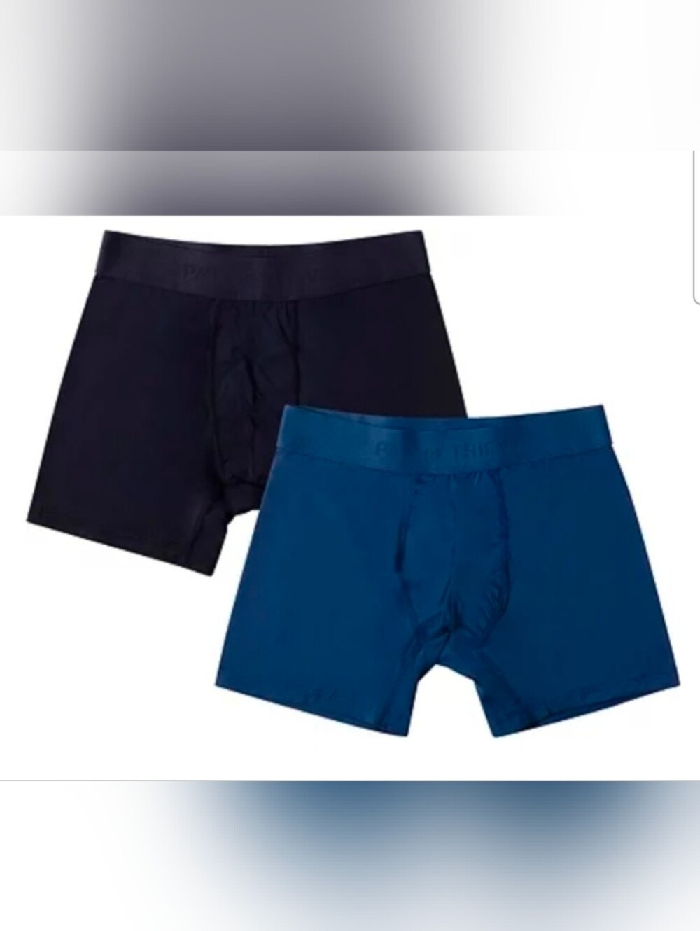 Pair of Thieves Men’s Hustle Boxer Briefs: 2 Pack: BLUE/BLACK: NEW IN PACKAGE: L